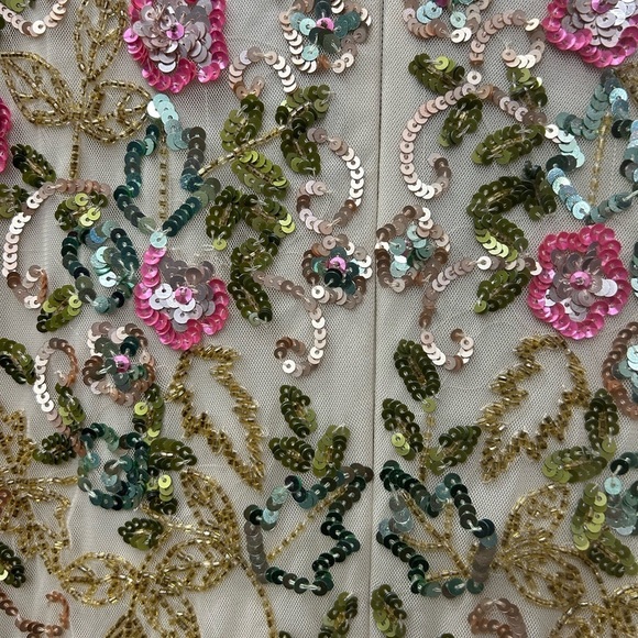 Mac Duggal 5503 NWT LONG SLEEVE FLORAL EMBELLISHED GOWN - Picture 6 of 11